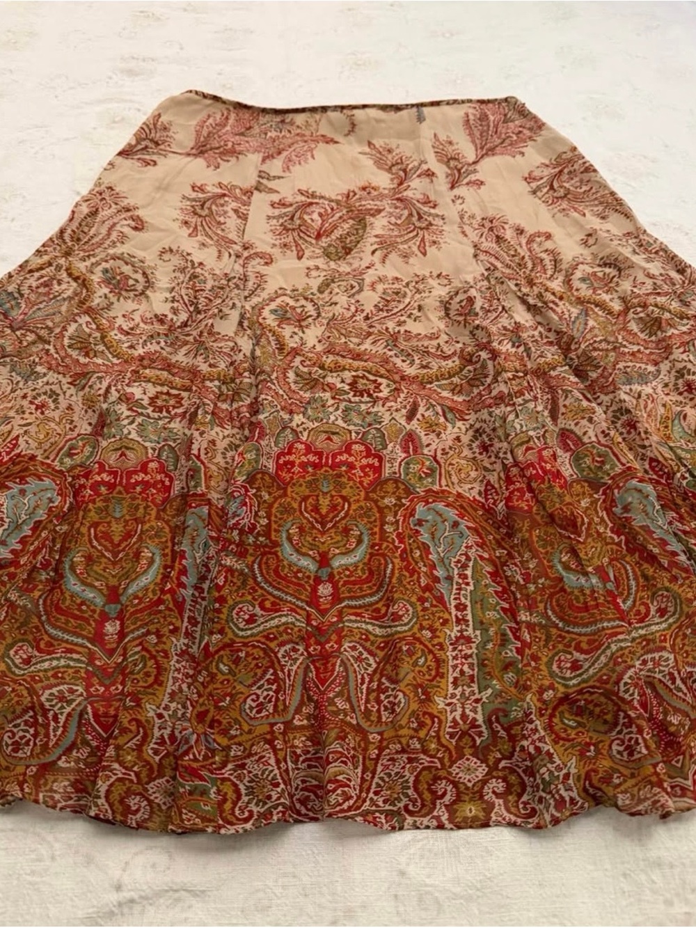 VINTAGE LAUREN Silk Skirt